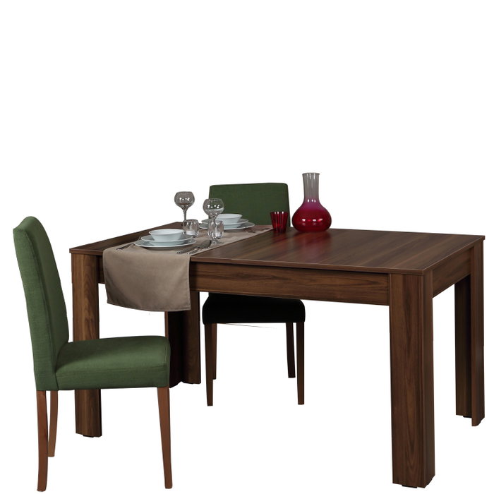 Hanah Home Mesa de comedor extensible Bois - Walnut